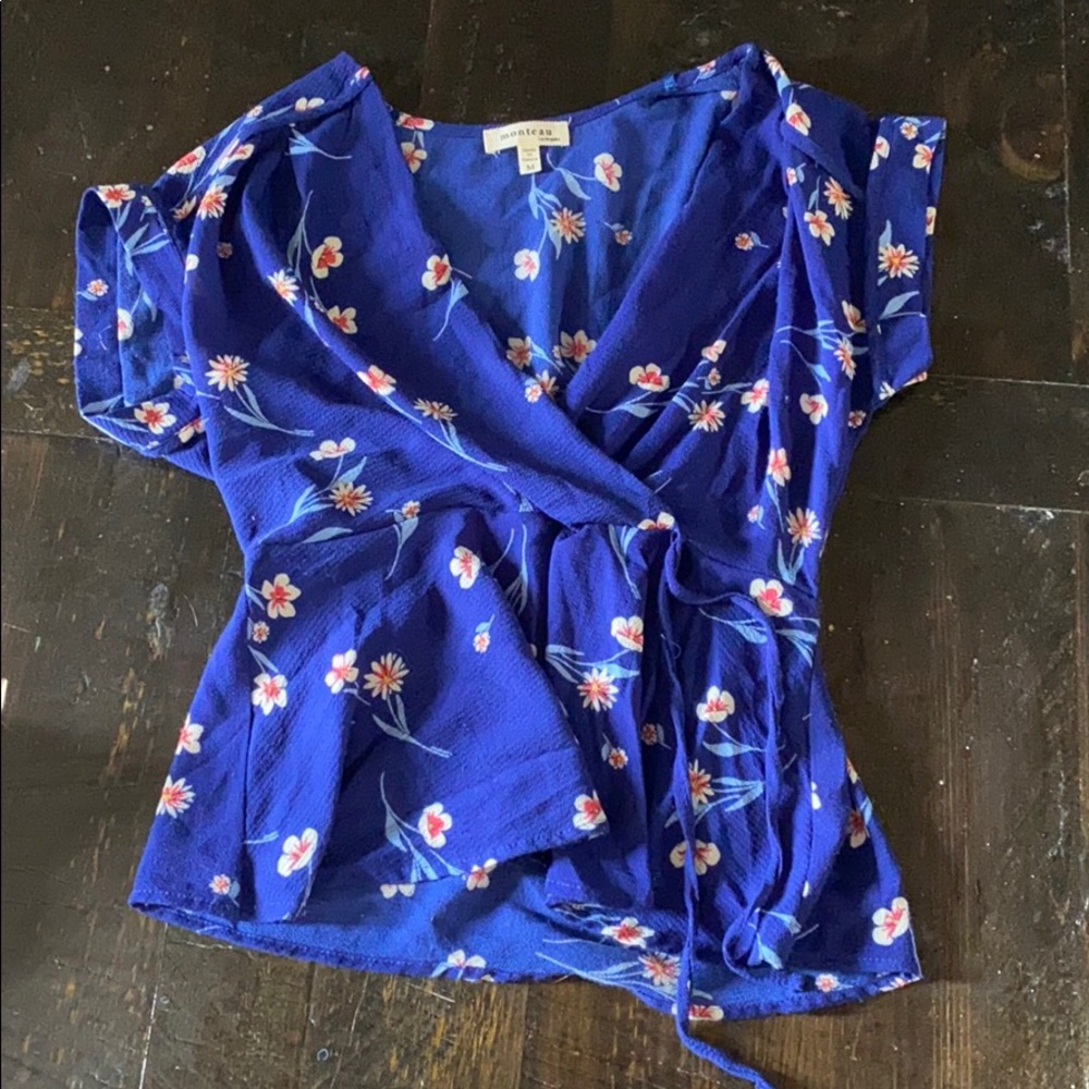 Tie blouse